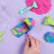 Kinetic Sand - Squish N’ Create met 382 g blauw geel en roze origineel kinetisch zand en 5 gereedschappen - Sensoriche speelgoed