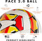 Pace 2.0 Voetbal - Professionele Blaas, TPU Buitenschaal, Aerodynamische Textuur, Professioneel Gevo