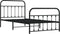 vidaXL - Bedframe - met - hoofd- - en - voeteneinde - metaal - zwart - 107x203 - cm