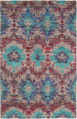 Sari Silk TX-3420 Vloerkleed - 200x300 - Rechthoek - Laagpolig,Oosters,Vintage Tapijt - Modern - Meerkleurig