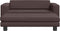 vidaXL - Hondenmand - met - verlengstuk - 100x50x30 - cm - kunstleer - bruin
