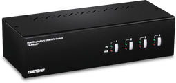 TRENDnet TK-440DP - 4-Poort Dual Monitor DisplayPort KVM Switch - 4K Ultra HD - Compact