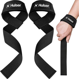 Hulser Lifting Straps - Lifting straps - Verbeter grip en ontlast handen - Zwart (2 stuks)