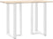 vidaXL - Bartafelpoten - 2 - st - T-vormig - 60x35x(100-101) - cm - staal - wit