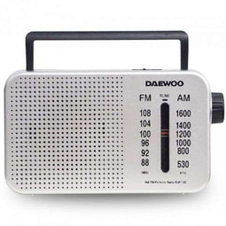 Daewoo DW1122 - Transitorradio - Draagbaar AM/FM - Zilver