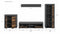 Furnilux Jam Living Combinatie - Tv meubel - Praktische indeling - Bruin - 35x159x330cm