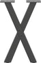 vidaXL - Salontafelpoten - 2 - st - X-vormig - 28x(42-43) - cm - staal - antraciet