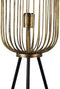HSM Collection Vloerlamp Ø40x150cm Goud/Zwart Metaal