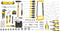 STANLEY STMT98109-1 - Gereedschapskoffer 142-delig - Inclusief handgereedschap - Zwart (142 stuks)