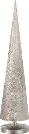 J-Line decoratie Kerstboom Den Op Voet - aluminium - zilver - large