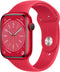 Apple Watch Series 8 - Smartwatch - GPS - 41mm - Aluminium - Sportbandje Rood