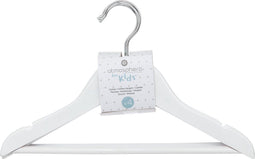 Atmosphera Kids Kinderhanger - Kledinghanger - Wit - 12 stuks - Hout