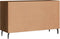vidaXL - Dressoir - 100x36x60 - cm - bewerkt - hout - bruin - eikenkleur