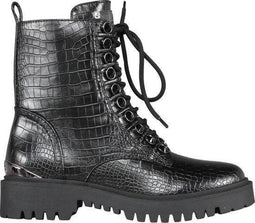 Guess Oxana - Bootie - Crocoprint - Zwart - Maat 38