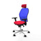 Piqueras y Crespo 3D086N2 - Bureaustoel - Verstelbare hoogte en hoofdsteun - Rood