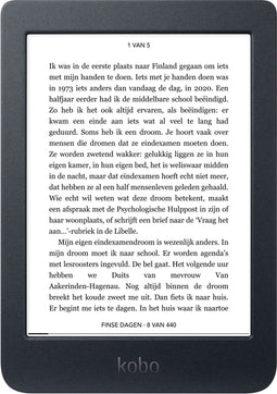 Kobo Nia - E-reader - 6" scherm - 8 GB opslag - Zwart