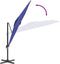 vidaXL - Zweefparasol - met - aluminium - paal - 400x300 - cm - azuurblauw