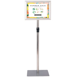 Coast Informatiestandaard A4 - Verstelbaar 73,5-118 cm - Zilver (set van 2)
