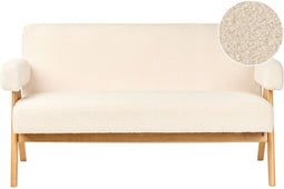 Bank TAMRE Bouclé Off-white 2-zitter