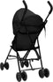 vidaXL - Kinderbuggy - staal - antracietkleurig - en - zwart