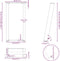 vidaXL - Console - tafelpoten - 2st - U-vormig - 28x(72-73)cm - staal - antraciet