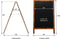 Europel - Stoepbord - Krijtbord - Dennenhout - 66 x 104 cm - Geschikt voor binnen en buiten