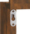 vidaXL - Hoekwandschap - 20x20x127,5 - cm - bewerkt - hout - gerookt - eikenkleurig