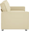 vidaXL - Ligbank - Sofa - in - Crème, - 140 - cm, - Fauxleer