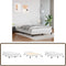 vidaXL Bedframe - Eenpersoons - Kunstleer - 120x190 cm - Wit
