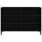 vidaXL - Dressoir - Zwart - Eiken - 103,5x35x70 - cm - Gelaagd - Hout