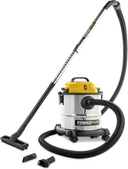 Powerplus POWX3230 - Nat- en droogzuiger 1200W - 20l tank met blaasfunctie - Geel