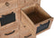 Ladenkast Home ESPRIT Zwart Natuurlijk Metaal Spar Cottage 110 x 40 x 92,5 cm