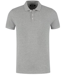Boston Brothers BBO36S340-0000-9496 - Piqué Poloshirt - Ademend katoen - Grijs - M