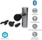 Nedis SmartLife Sportmassagepistool - Accu gevoed - Ingebouwde Lithium-Ion - Oplaadbaar - 5 Massage Modes - Bolvormige kop / Conische kop / Platte kop / Tasje / U-vormige kop - Donkergrijs