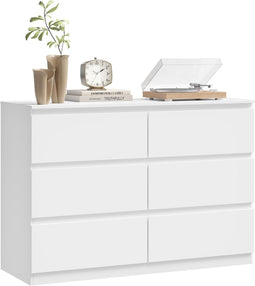 Woltu KMD006ws - Ladekast - 5 Lades - 60 x 110 x 37 cm - Wit