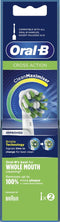 Oral-B CrossAction - Met CleanMaximiser-technologie - Opzetborstels - 2 Stuks