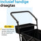 BRASQ Bolderkar Deluxe - Opvouwbaar - 108L inhoud - Tot 100 kg draagvermogen - Zwart