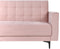 ABERDEEN - Hoekbank - Pastelroze - Linkszijdig - Fluweel