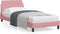 vidaXL - Bedframe - met - hoofdeinde - zonder - matras - 90x190 - cm - fluweel - roze