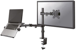 Neomounts FPMA-D550NOTEBOOK - Bureausteun - Verstelbaar - Geschikt voor 32" schermen en 15,6" notebooks