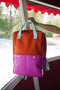 Sticky Lemon Backpack/Boekentas Large Better Together - Colourblocking - Gravel Orange - Rosette Pink