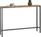 SoBuy FSB19-XL-N - Consoletafel - Smal Design Ruimtebesparend Hout/Metaal - Natuur/Zwart 120x20x80cm