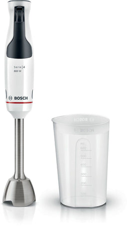Bosch ErgoMaster MSM4W410 - Staafmixer - 800W - Keramische Koppeling - AntiSplash - Wit