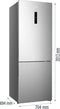 Gorenje NRK720CAXL4 - Koel-vriescombinatie - 200 cm - No-Frost - Grijs