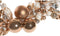 Kerstkroon DKD Home Decor Metaal Polyester (55 x 5 x 40 cm) (2 Stuks)