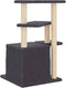 vidaXL - Kattenmeubel - met - sisal - krabpalen - 83,5 - cm - donkergrijs