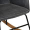 vidaXL - Schommelstoel - in - vintage - stijl - canvas - zwart