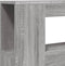 Hoofdeinde met LED 100x18,5x103,5 cm bewerkt hout grijs sonoma