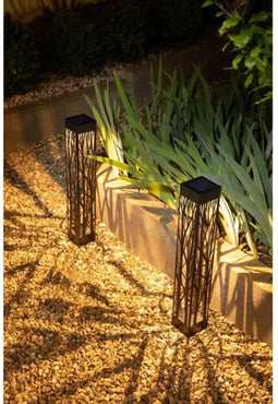 Decoratie GALIX G4465 zonnebaken - 20 lumen - Om vast te schroeven of te planten - H70cm - Warm Wit