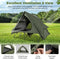 Coast Veldbed met Tent - 2-Persoons Campingbed 204 x 126 x 46 cm - Pop-up Tent 204 x 128 x 105 cm - Groen